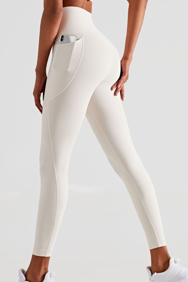 White Soft and Breathable High-Waisted Yoga Leggings