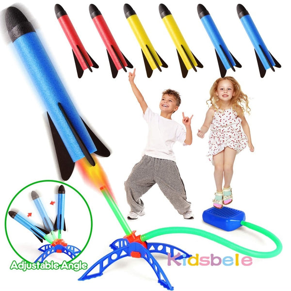 Kid Air Rocket Foot Pump Launcher