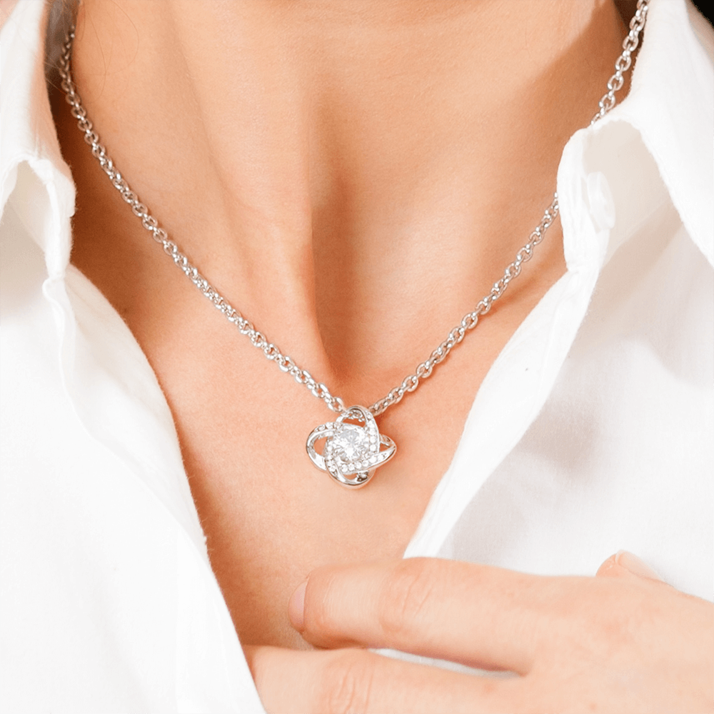 To My Forever Love - Anniversaries - Valentines - Birthdays - Love Knot Necklace - Gift
