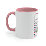 Accent Mug, 11oz Customizable for Mom, Daughter, Son, Bonus Daughter, Aunt, Dad, Brother, Sister, Friend, or anyone.