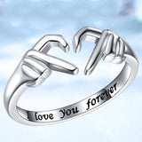 "I Love You Forever" Heart Ring - Mothers day