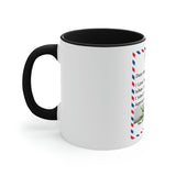 Accent Mug, 11oz Customizable for Mom, Daughter, Son, Bonus Daughter, Aunt, Dad, Brother, Sister, Friend, or anyone.