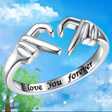 "I Love You Forever" Heart Ring - Mothers day