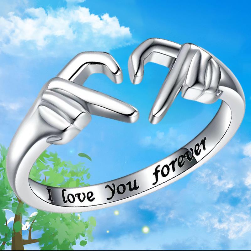 "I Love You Forever" Heart Ring - Mothers day